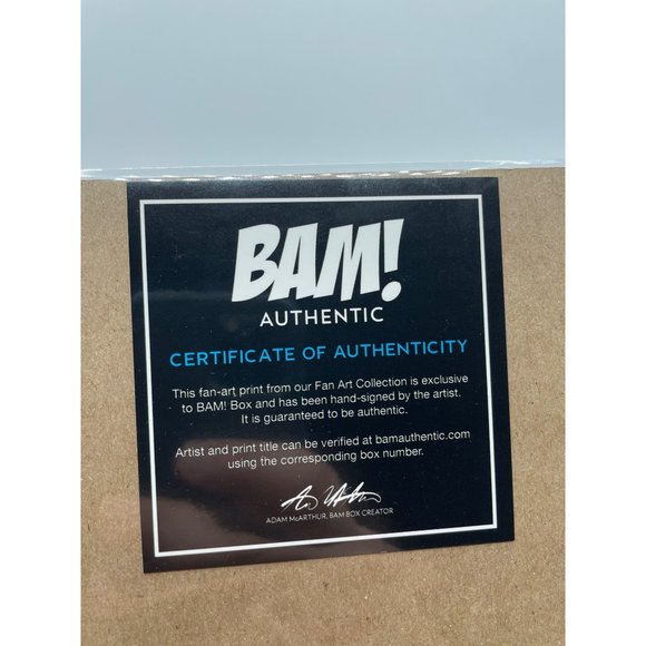 Double Dragon Art Print 8x10 Bam Box Limited Edition 683/2200 w/COA - Picture 4 of 4